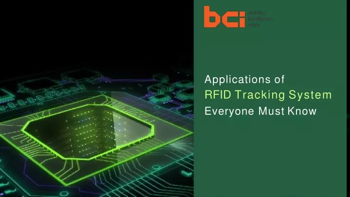 applications of rfid tracking system