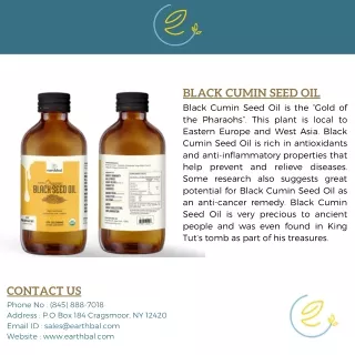 Use Black Cumin Seed Oil to  Improves Skin and Hair Quality