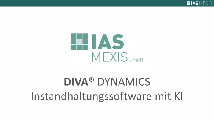 diva dynamics instandhaltungssoftware mit ki