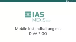 Mobile Instandhaltung DIVA GO