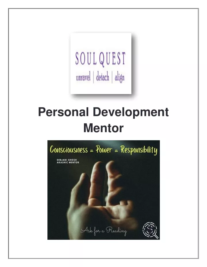 personal development mentor