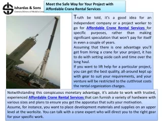 meet the safe way for your project with
