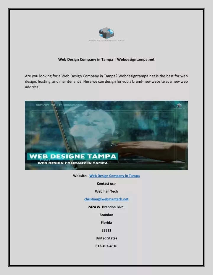 web design company in tampa webdesigntampa net