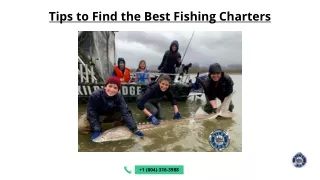 tips to find the best fishing charters