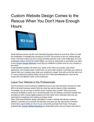 Article Web Design