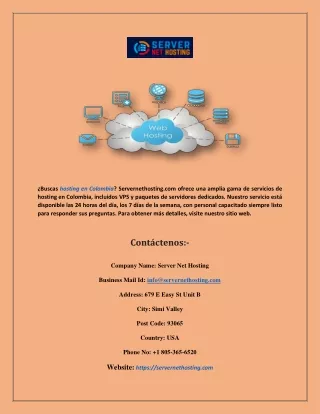 buscas hosting en colombia servernethosting