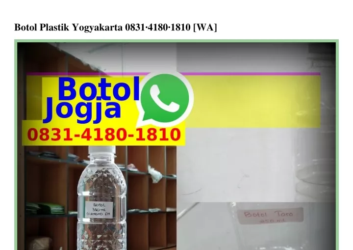 botol plastik yogyakarta 0831 4180 1810 wa