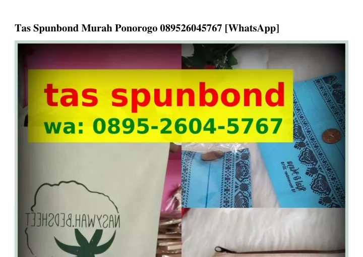 tas spunbond murah ponorogo 089526045767 whatsapp