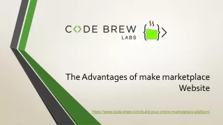 the advantages of make marketplace website