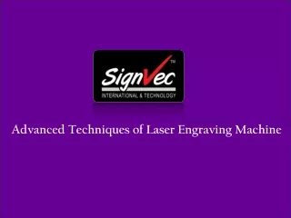 advanced techniques of laser engraving machine