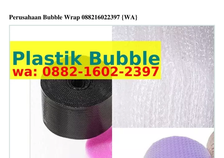 perusahaan bubble wrap 088216022397 wa