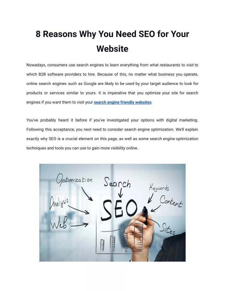 8 reasons why you need seo for your website