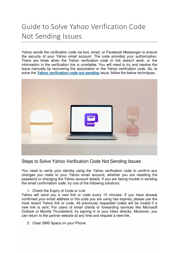 PPT - Guide To Solve Yahoo Verification Code Not Sending Issues ...