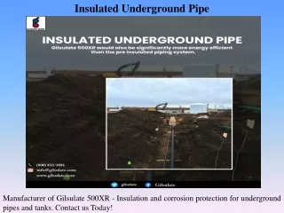 Insulated Underground Pipe