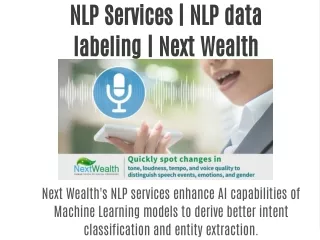 NLP Services | NLP data labeling | Next Wealth