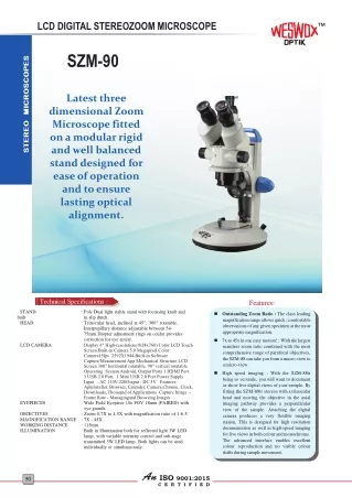 lcd digital stereozoom microscope