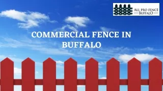 Commercial Fence in buffalo