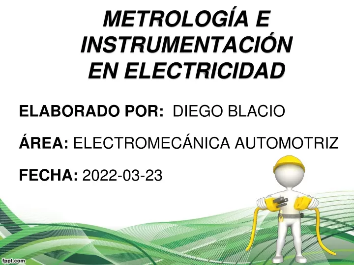 metrolog a e instrumentaci n en electricidad