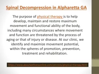 spinal decompression in alpharetta ga