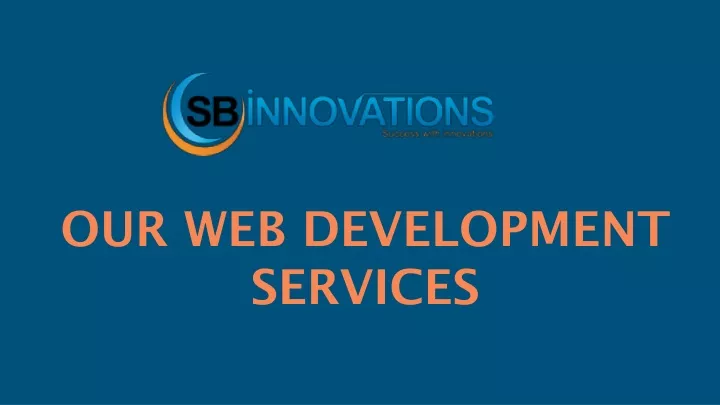 our web development services