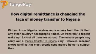 How digital remittance is changing the face of money transfer to Nigeria