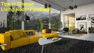 Tips to Choose Living Room Furniture