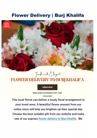 Send Flowers to Burj Khalifa