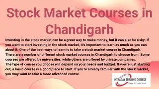 Stock Market Courses