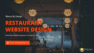 Restaurant Design Website