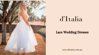 The best place for custom wedding lace dresses in Melbourne
