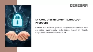 Best Dynamic Cybersecurity Technology Producer in Riyadh