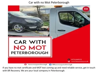 Car with no Mot Peterborough