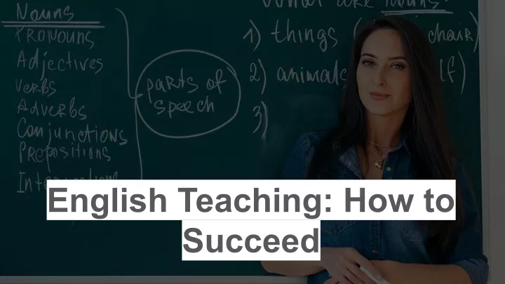 english teaching how to succeed