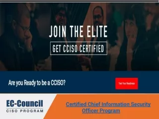 EC-Council’s Certified Chief Information Security Officer Program