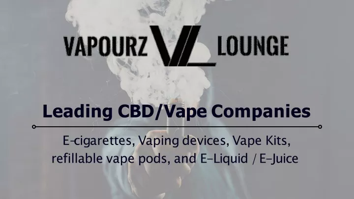 leading cbd vape companies