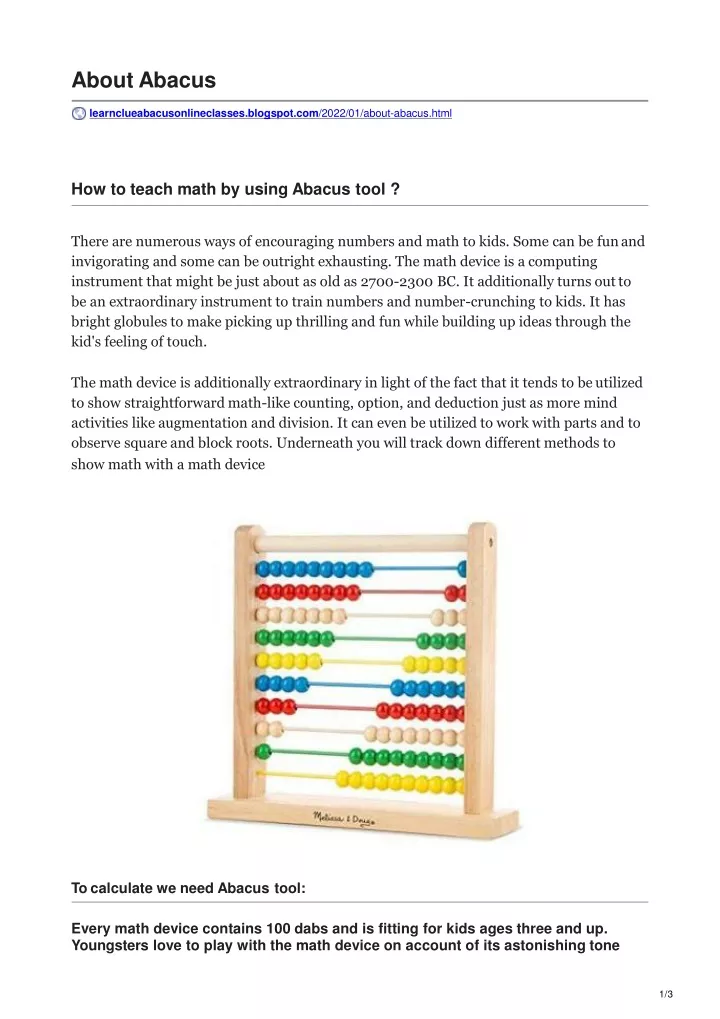 about abacus