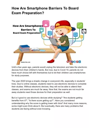 how are smartphone barriers to board exam