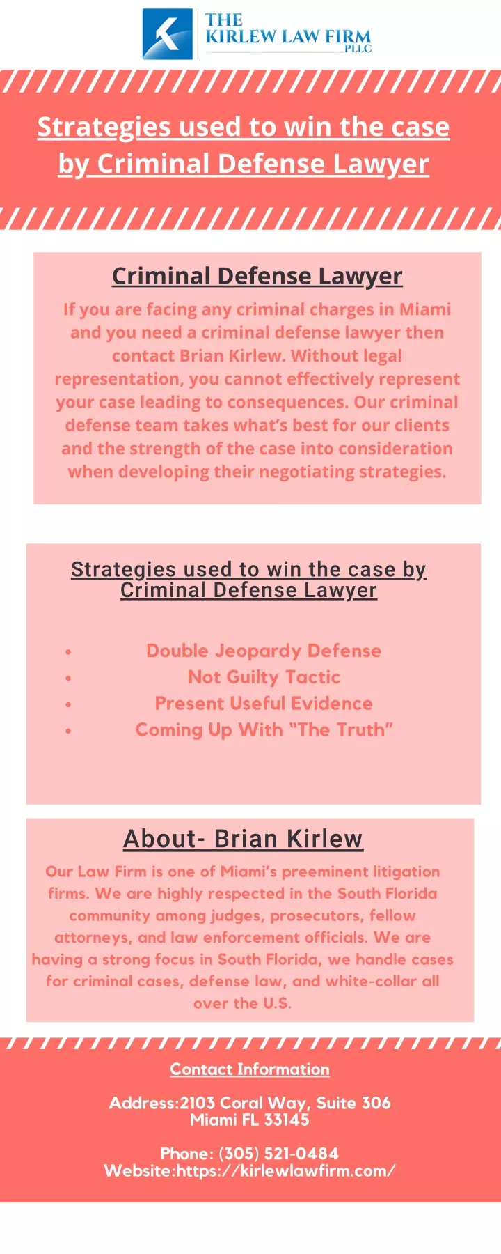 strategies used to win the case by criminal