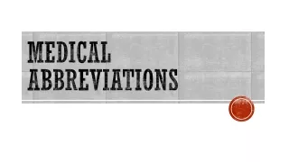 medical abbrviations