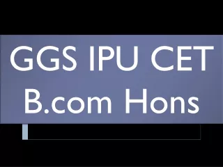 IPU CET BCOM HONS 2022