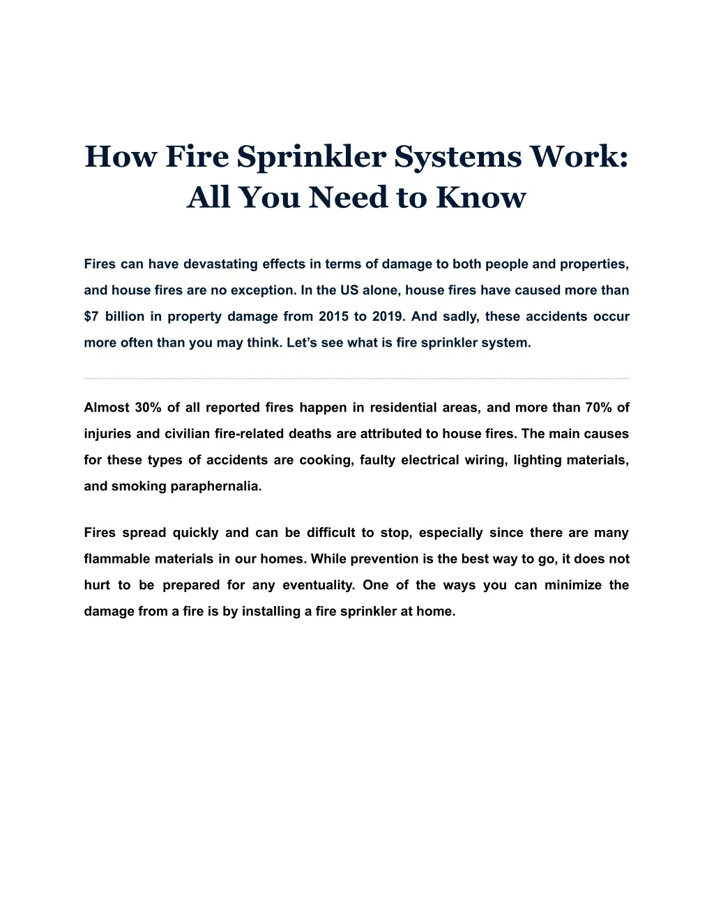 PPT - How Fire Sprinkler Systems Work: All You Need to Know PowerPoint ...