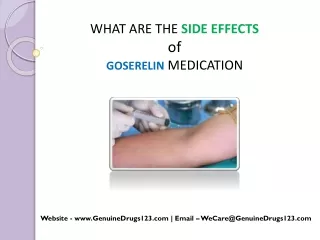 what are the side effects of goserelin medication
