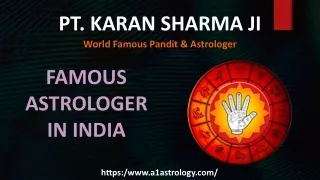 Famous astrologer in India - Pt. Karan Sharma