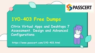 1y0 403 free dumps