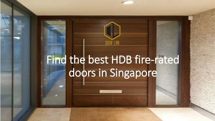 find the best hdb fire rated doors in singapore