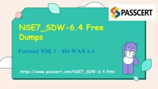 nse7 sdw 6 4 free dumps