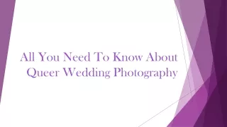 all you need to know about queer wedding photography