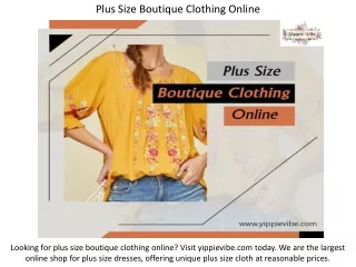 Plus Size Boutique Clothing Online