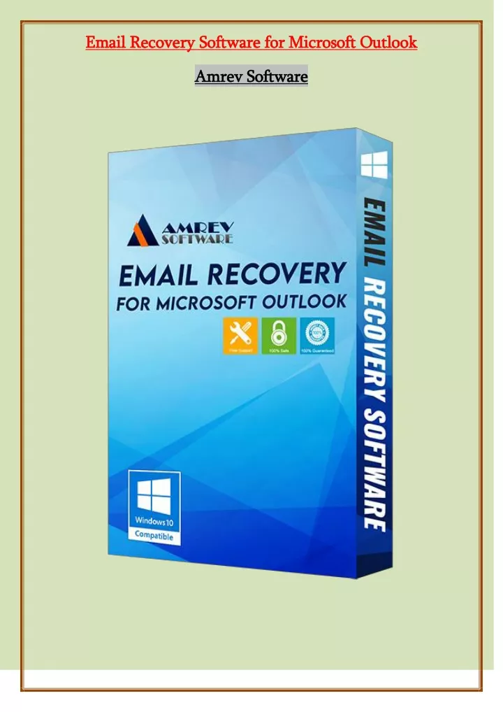 email recovery software for microsoft outlook