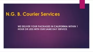 n g b courier services